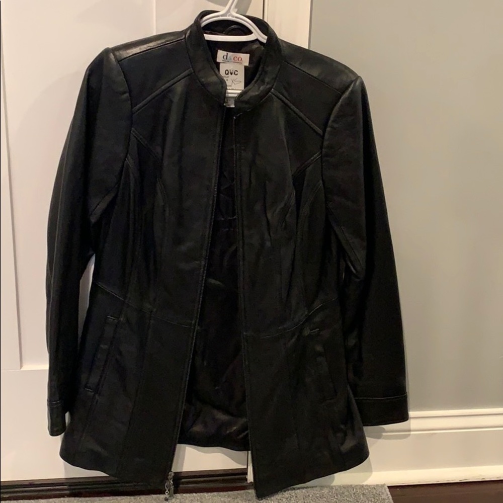 d&co leather jacket. NWT